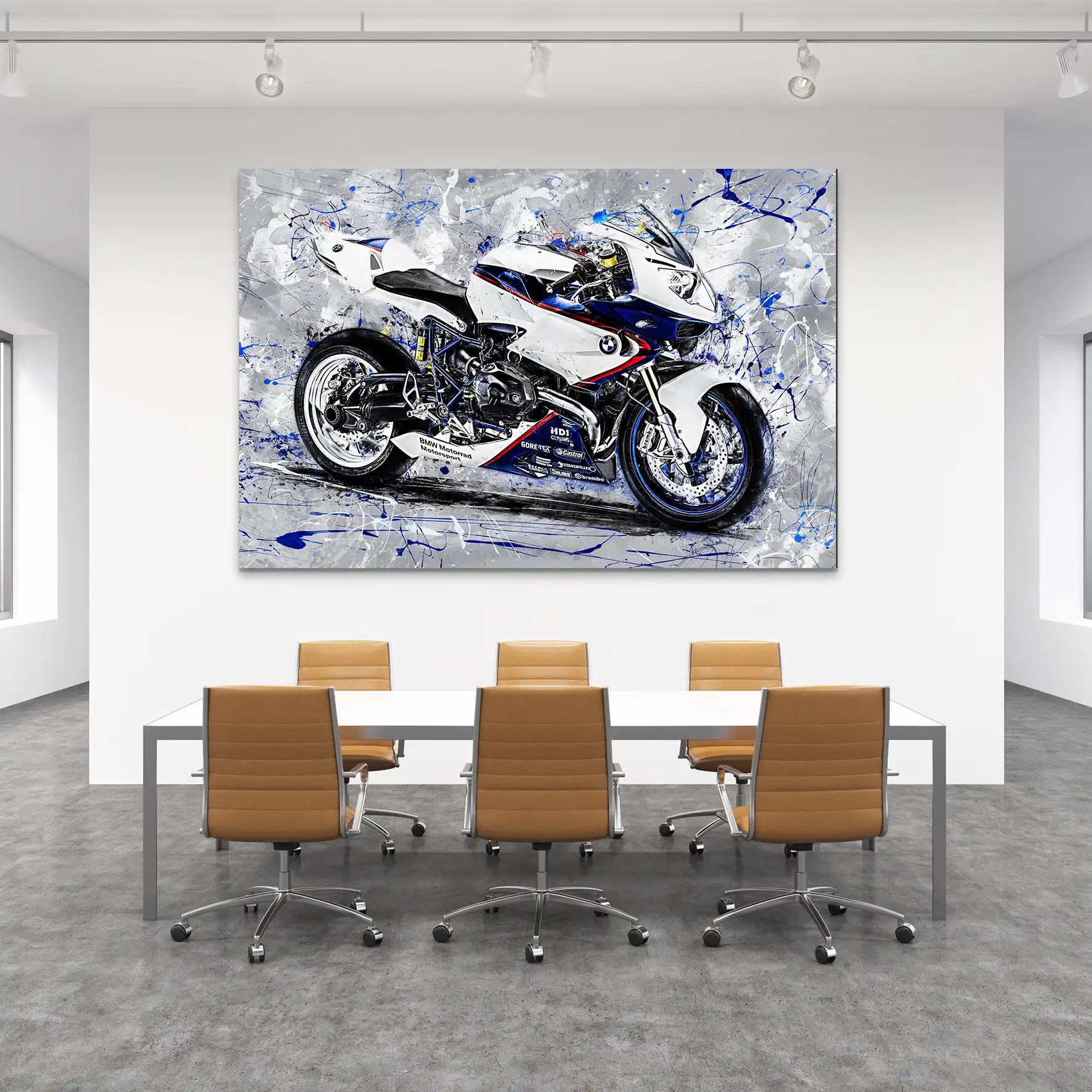 BMW HP2 Sport Abstrakt AluDibond Bild INGALERIE