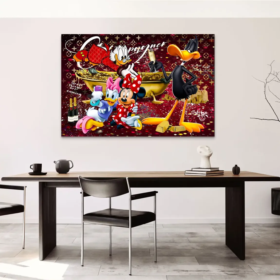 Luxury Duck Party AluDibond Bild