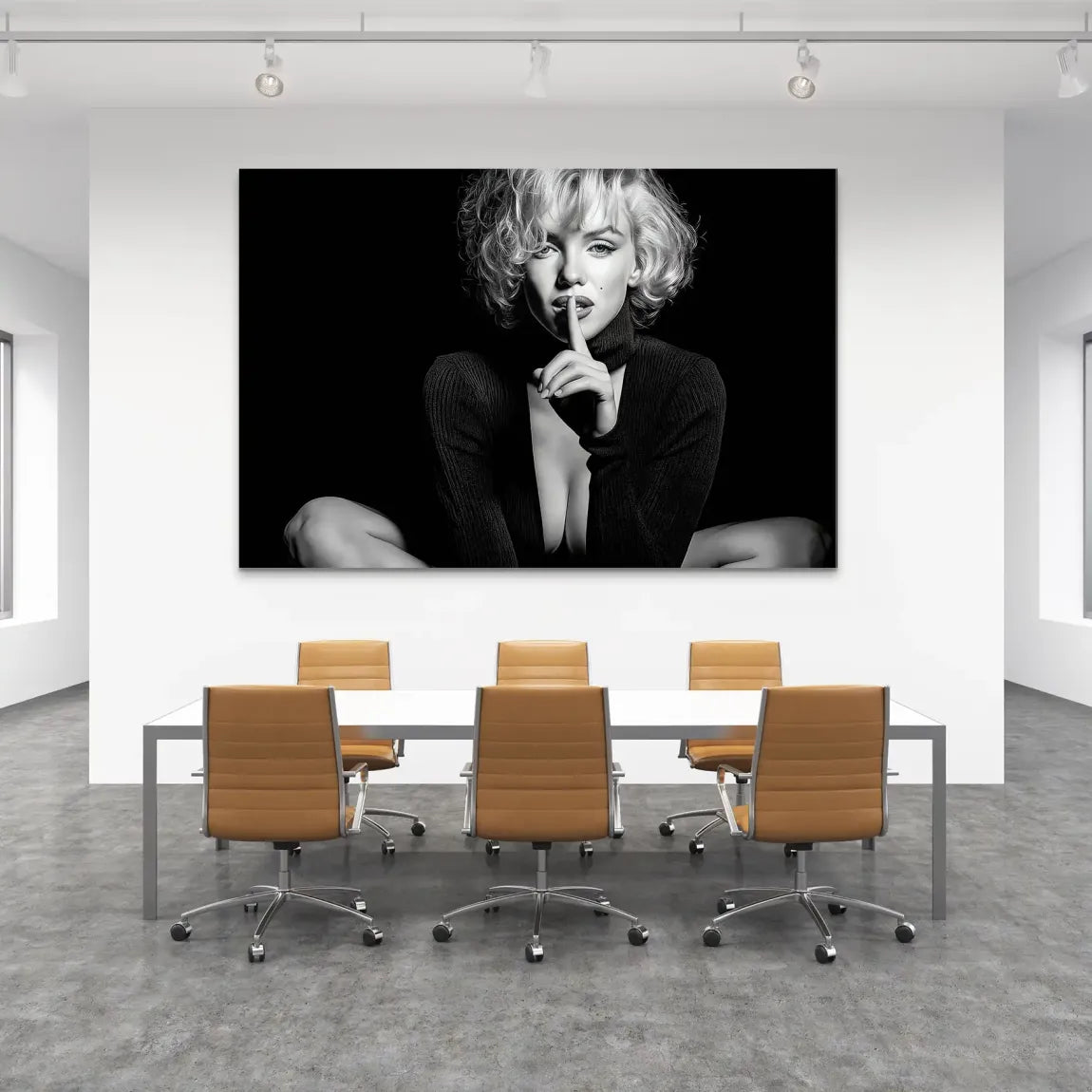 Marilyn Monroe Silent Alu Dibond Bild INGALERIE