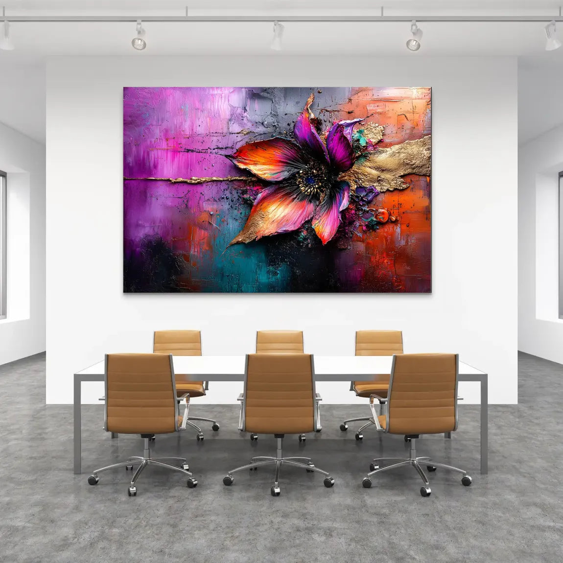 Feuerblüte der Elemente AluDibond Bild INGALERIE