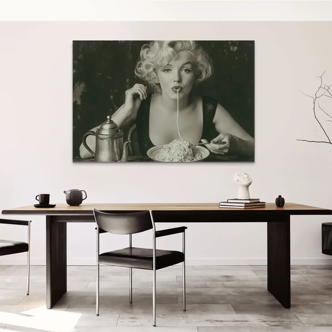 Marilyn Pasta AluDibond Wandbild