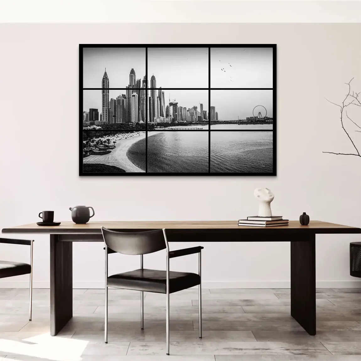 Dubai Noir Horizon AluDibond Bild