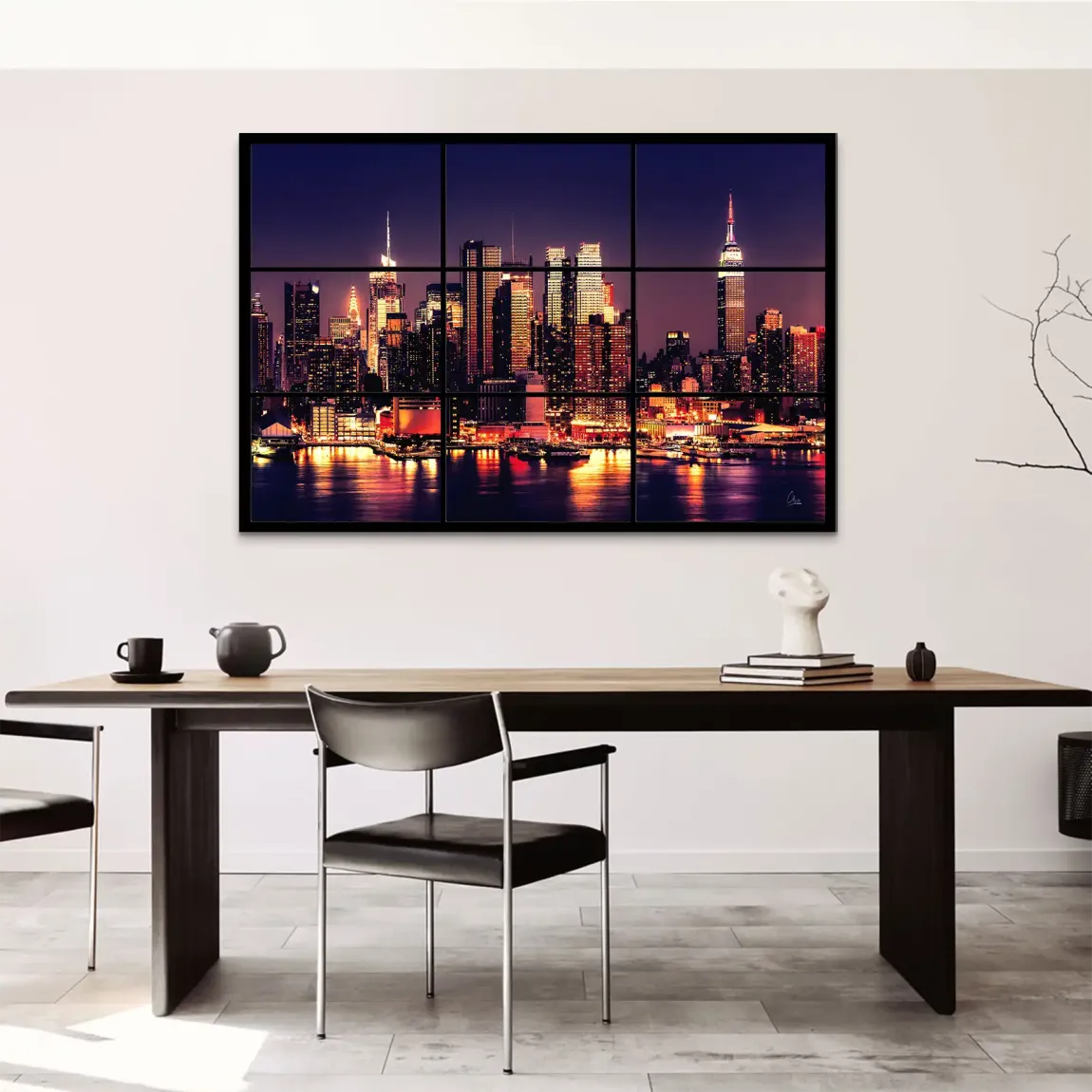 New York Skyline View AluDibond Bild