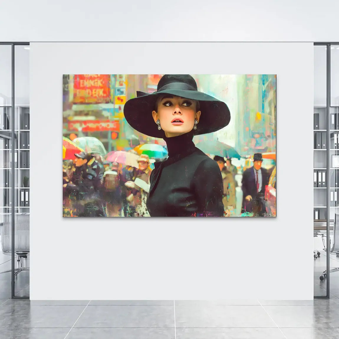 Audrey in New York Nr.2 Alu Dibond Bild INGALERIE