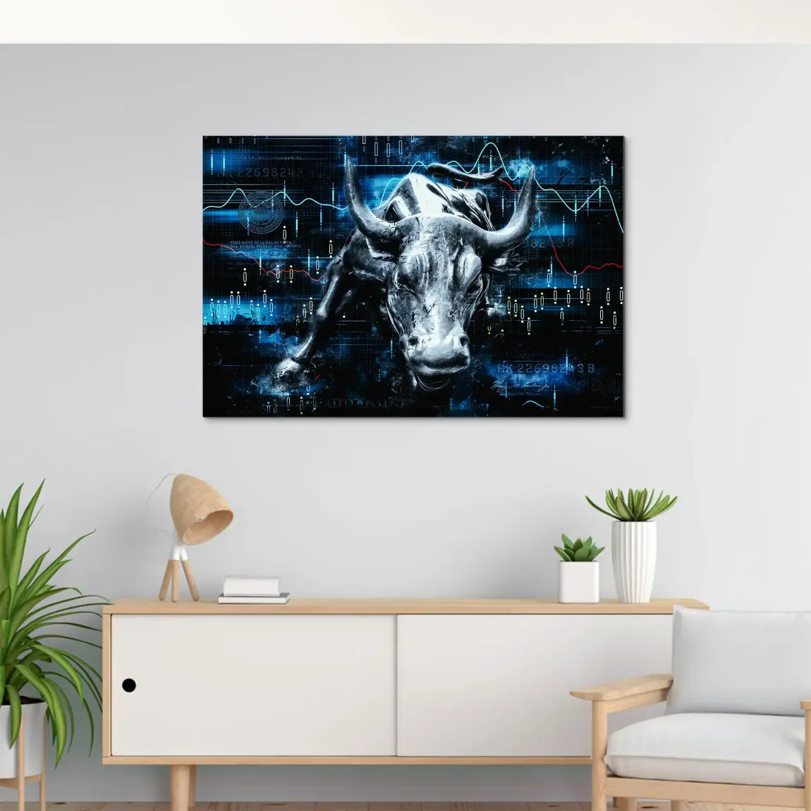 Börsenbulle Royal AluDibond Wandbild