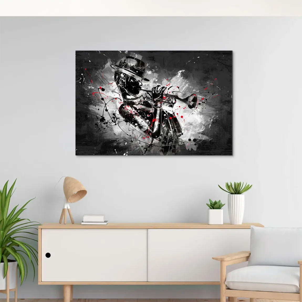 Jazzman Noir Symphony AluDibond Bild