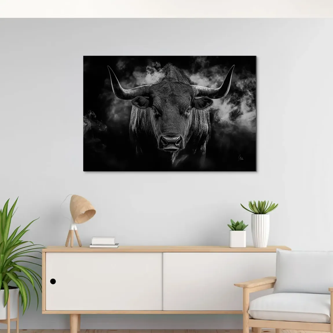 Black Bull Vision Alu Dibond Bild