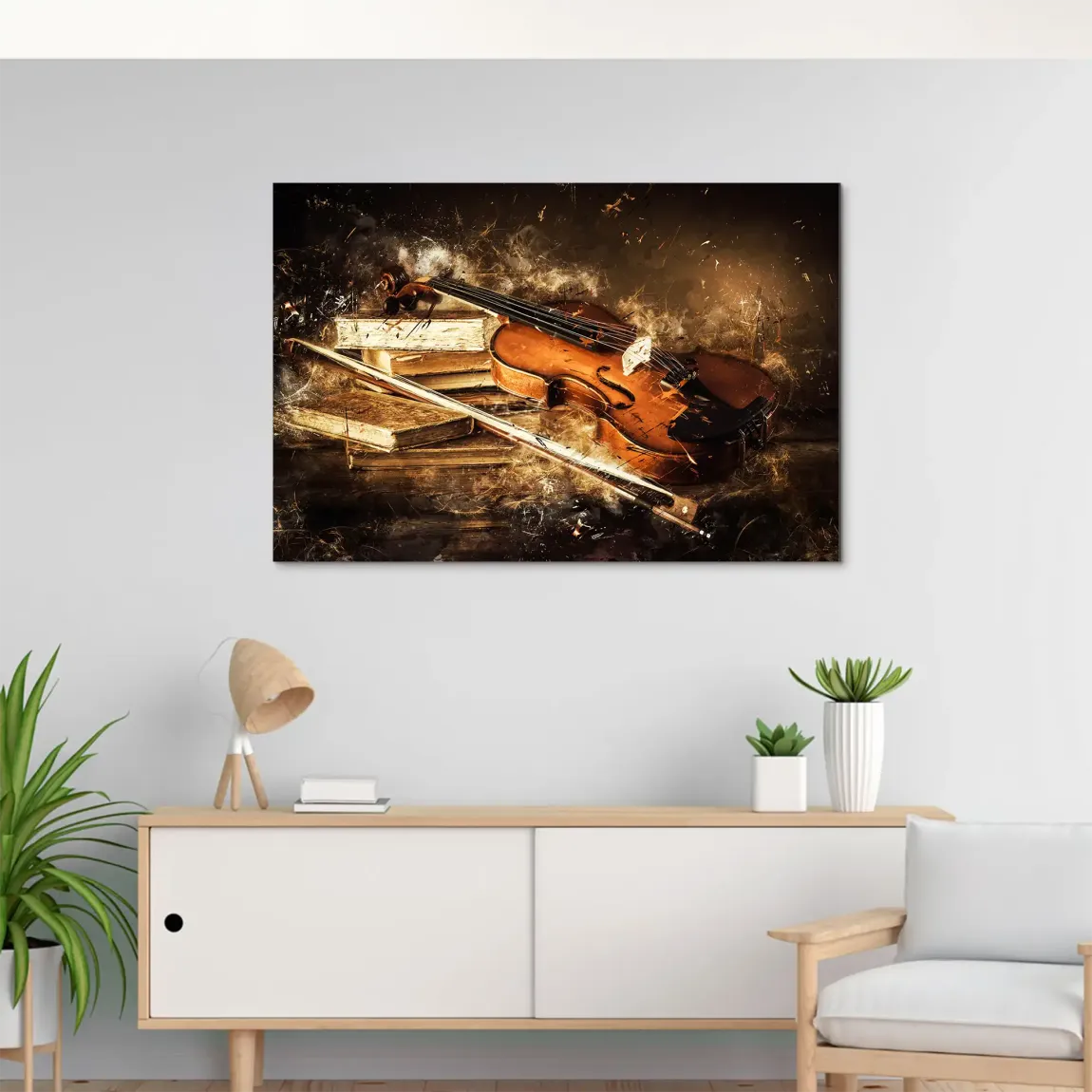 Silent Strings Violine AluDibond Bild