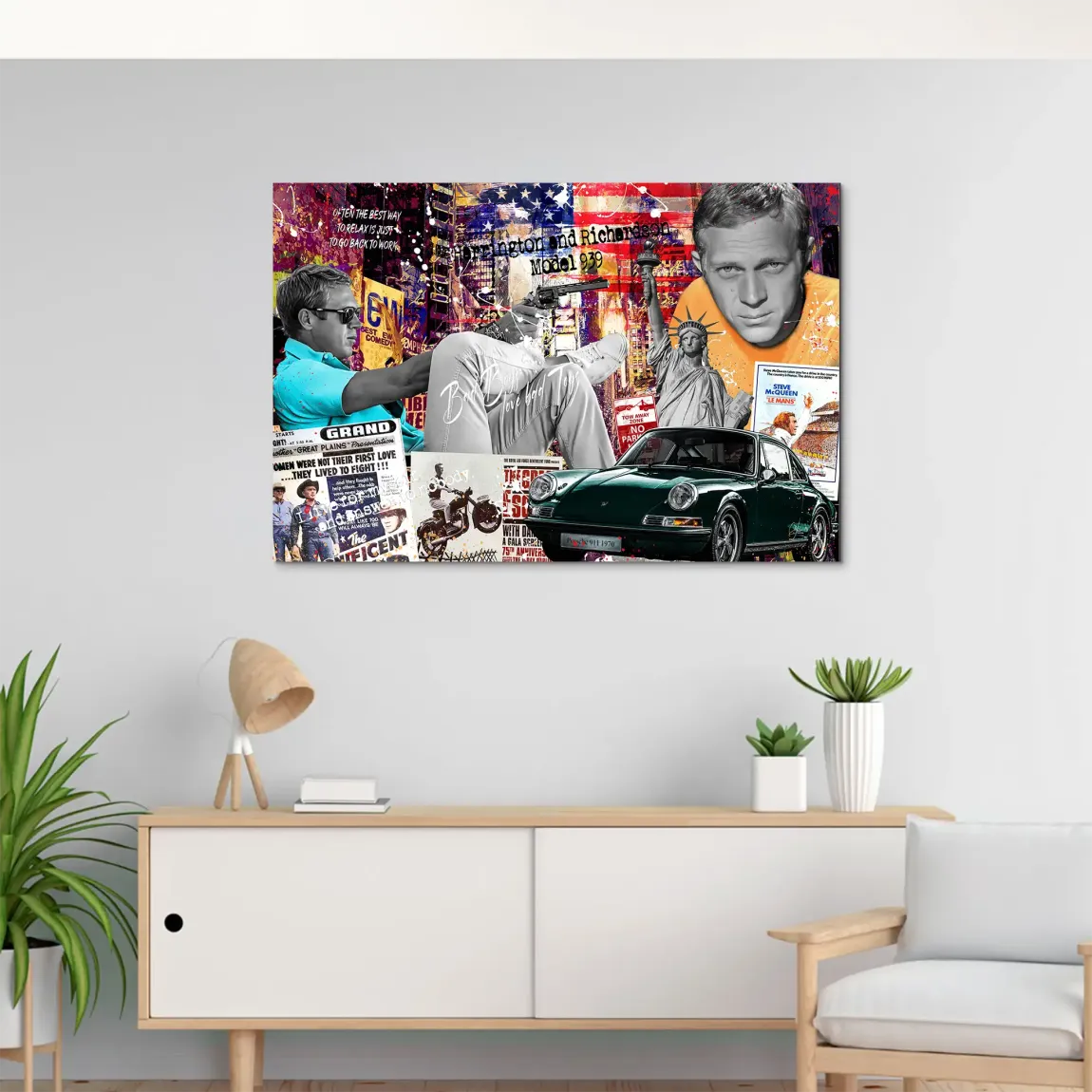 American Legend Steve McQueen AluDibond Bild
