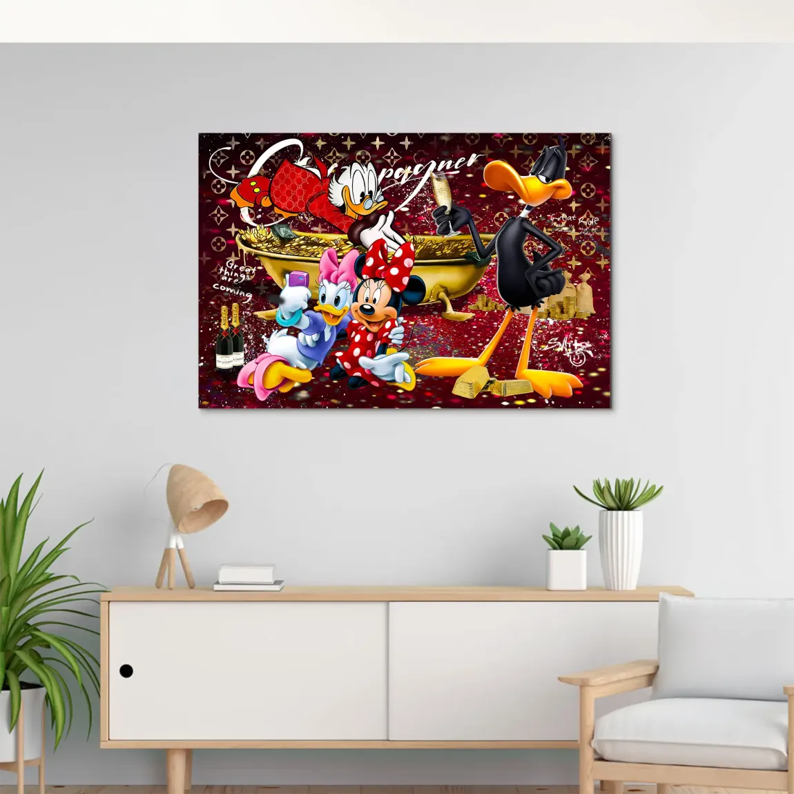 Luxury Duck Party AluDibond Bild