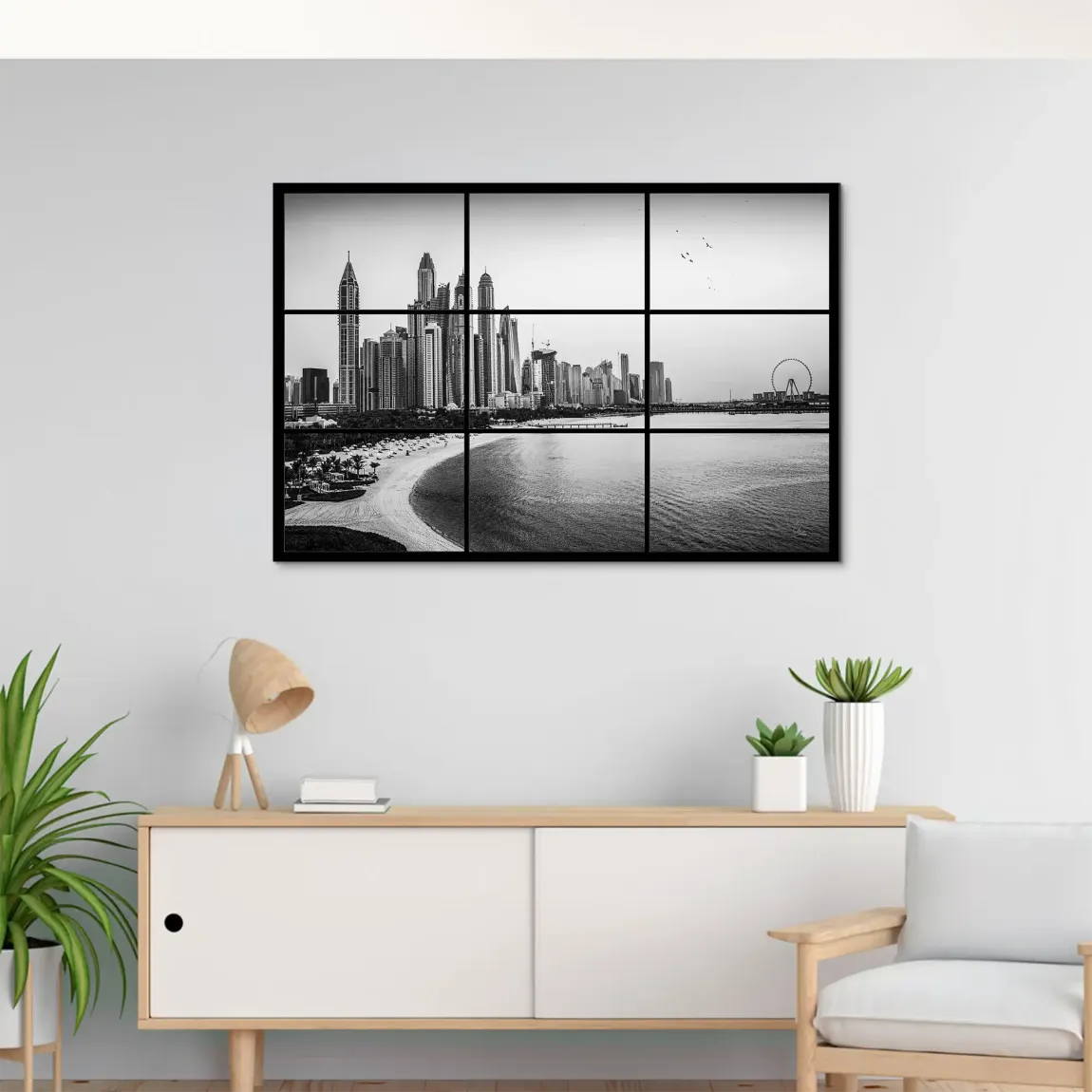 Dubai Noir Horizon AluDibond Bild