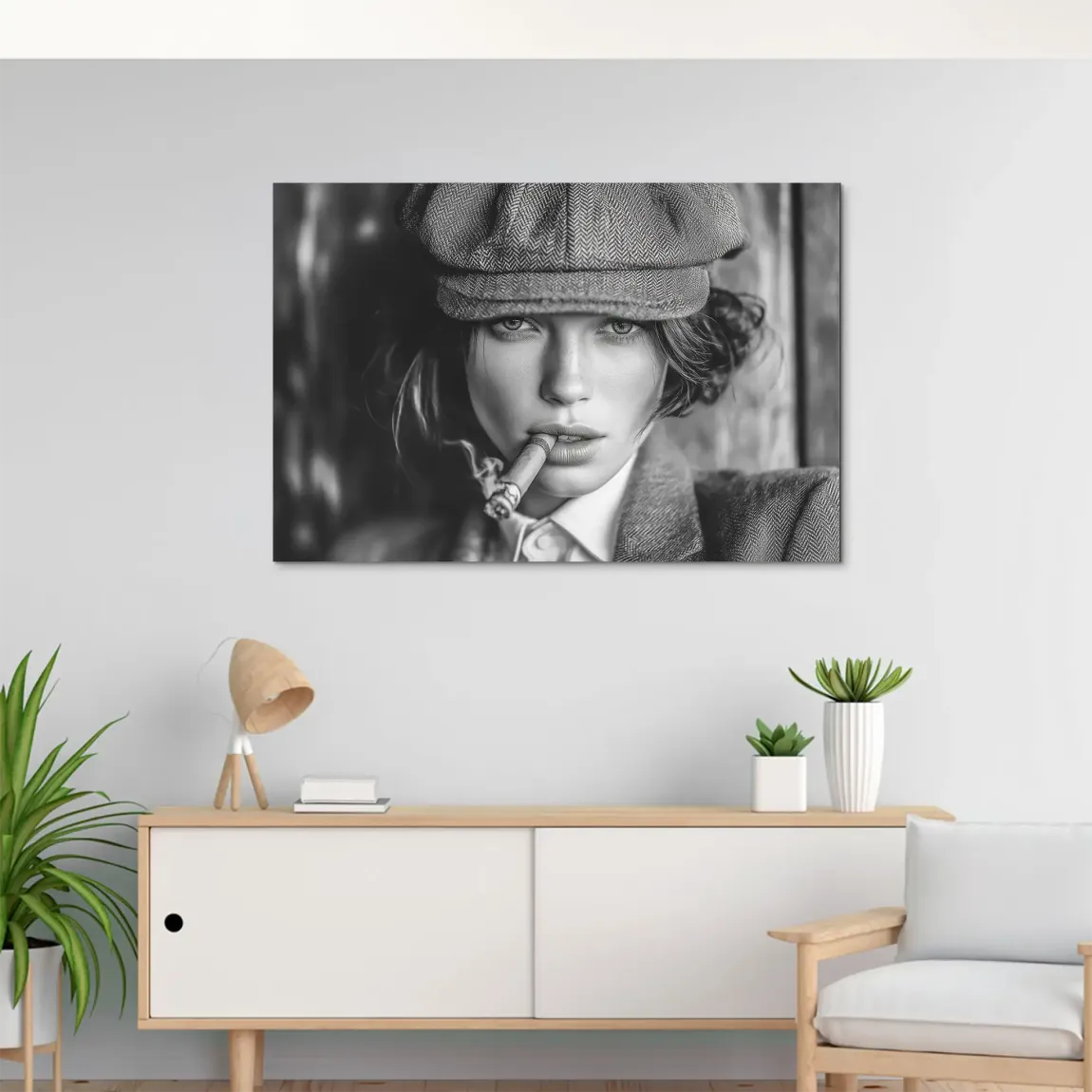 Rauchige Eleganz AluDibond Bild