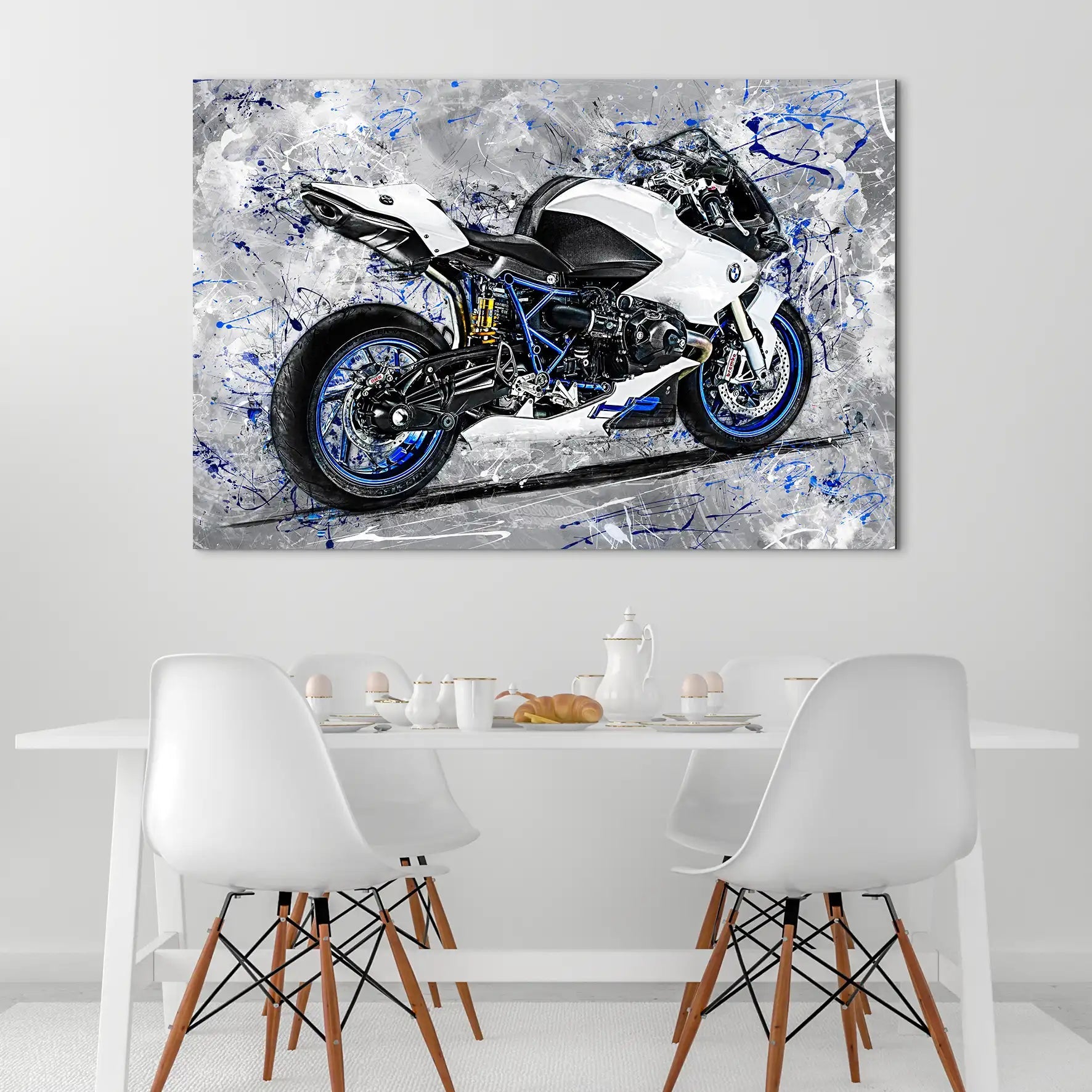 BMW HP2 Abstrakt Art AluDibond Bild INGALERIE