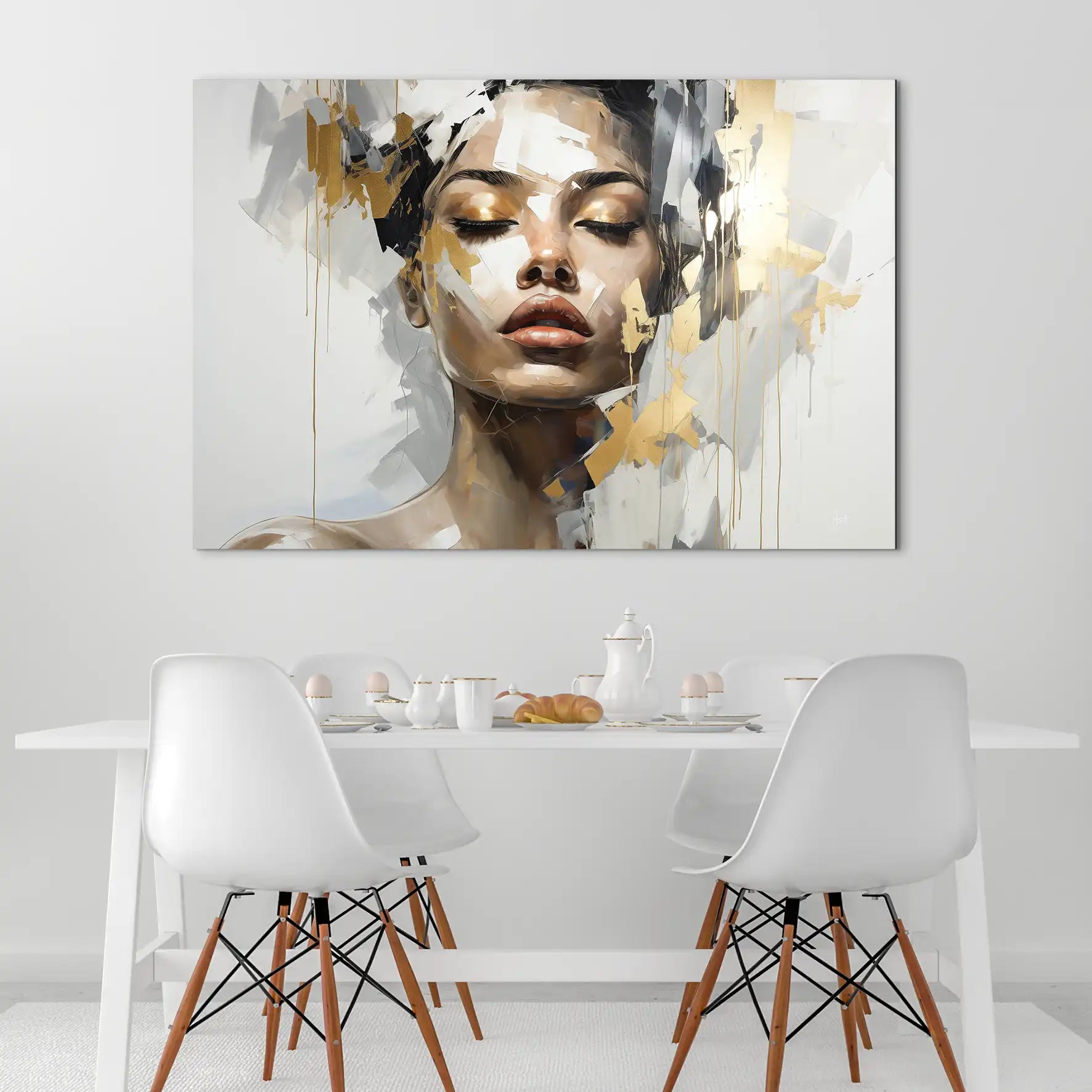 Golden Girl AluDibond Bild INGALERIE