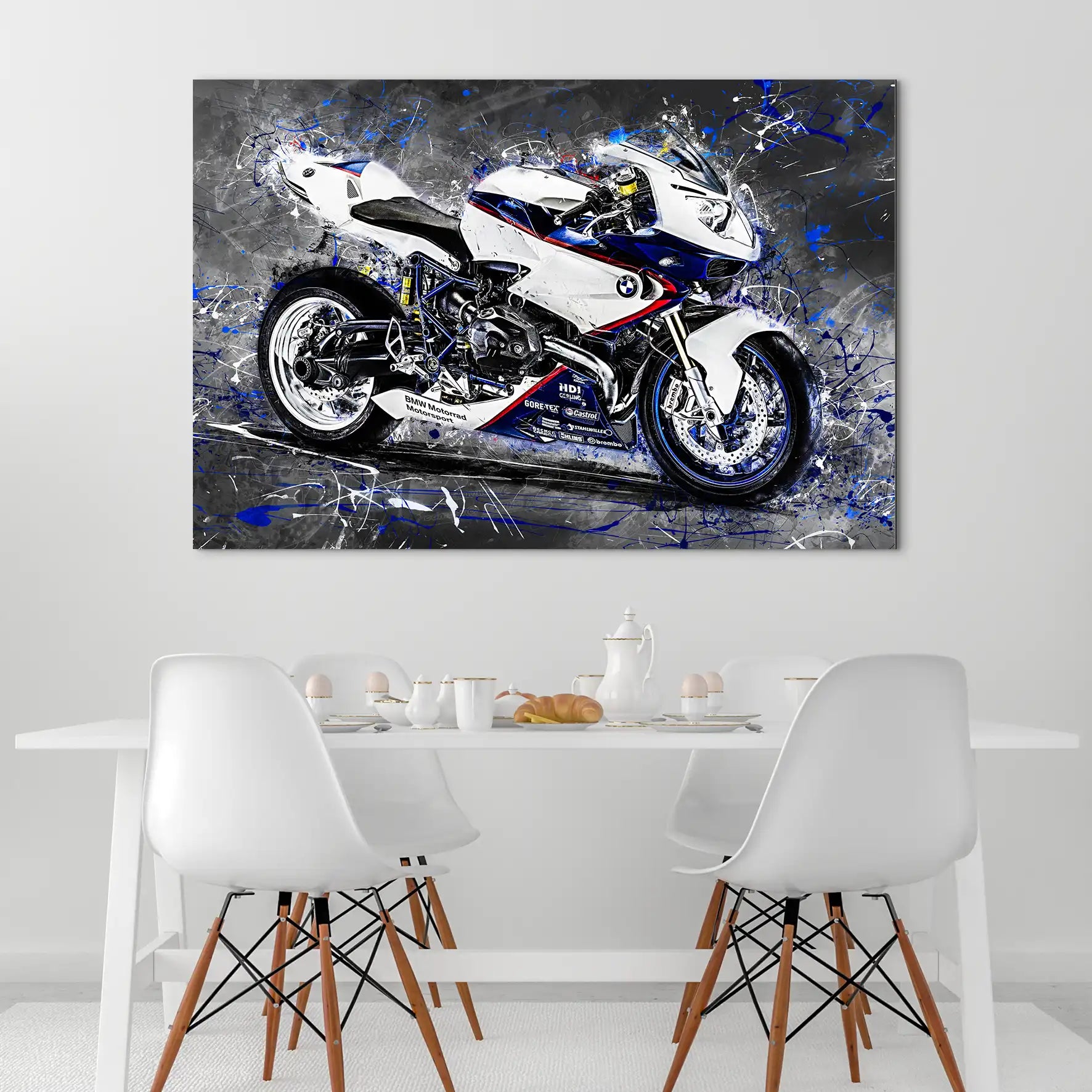BMW HP2 Abstrakt Style AluDibond Bild INGALERIE