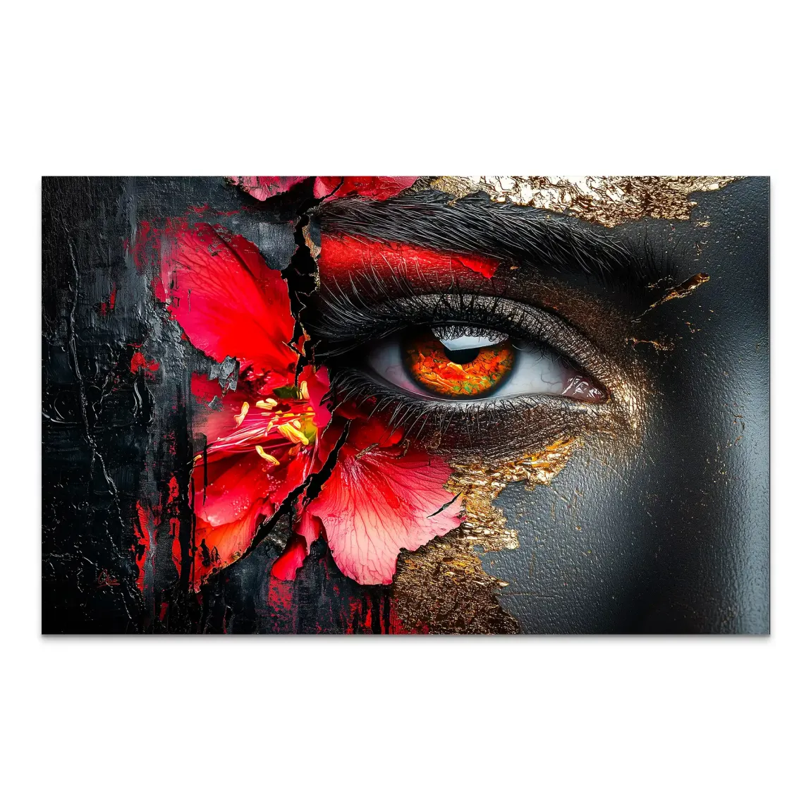 Flammenblick der Stille AluDibond Bild INGALERIE