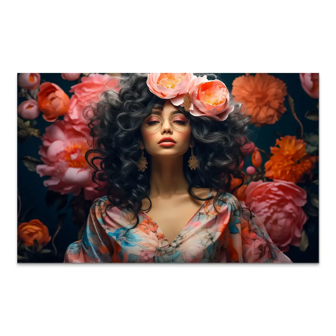 Blütenpracht trifft stilvolle Sinnlichkeit AluDibond Bild INGALERIE