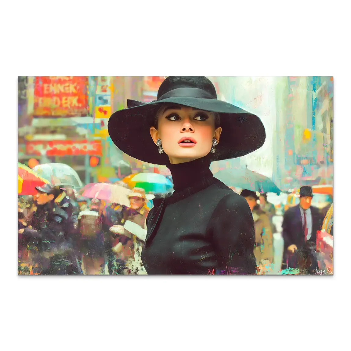 Audrey in New York Nr.2 Alu Dibond Bild INGALERIE