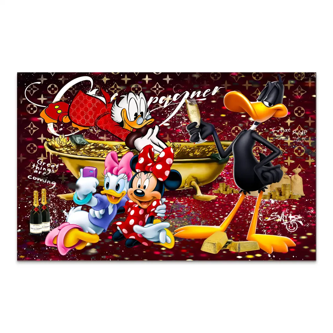 Luxury Duck Party AluDibond Bild