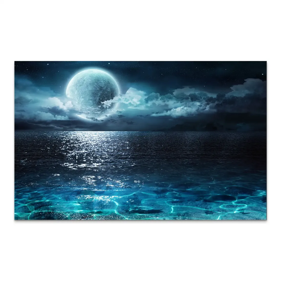 Moonlight Ocean Dream AluDibond Bild
