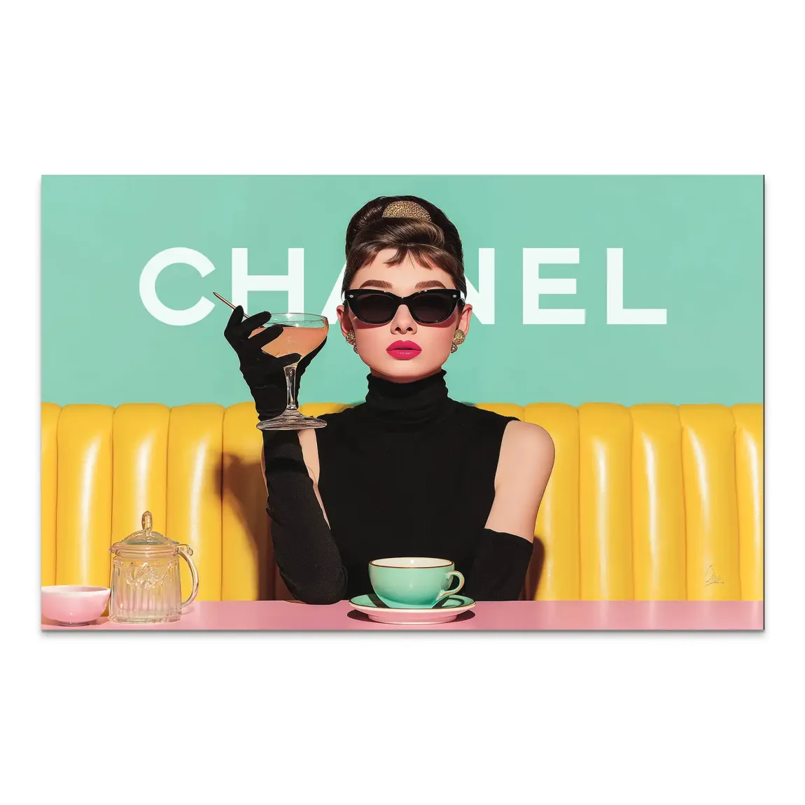 Audrey Hepburn de Luxe AluDibond Bild