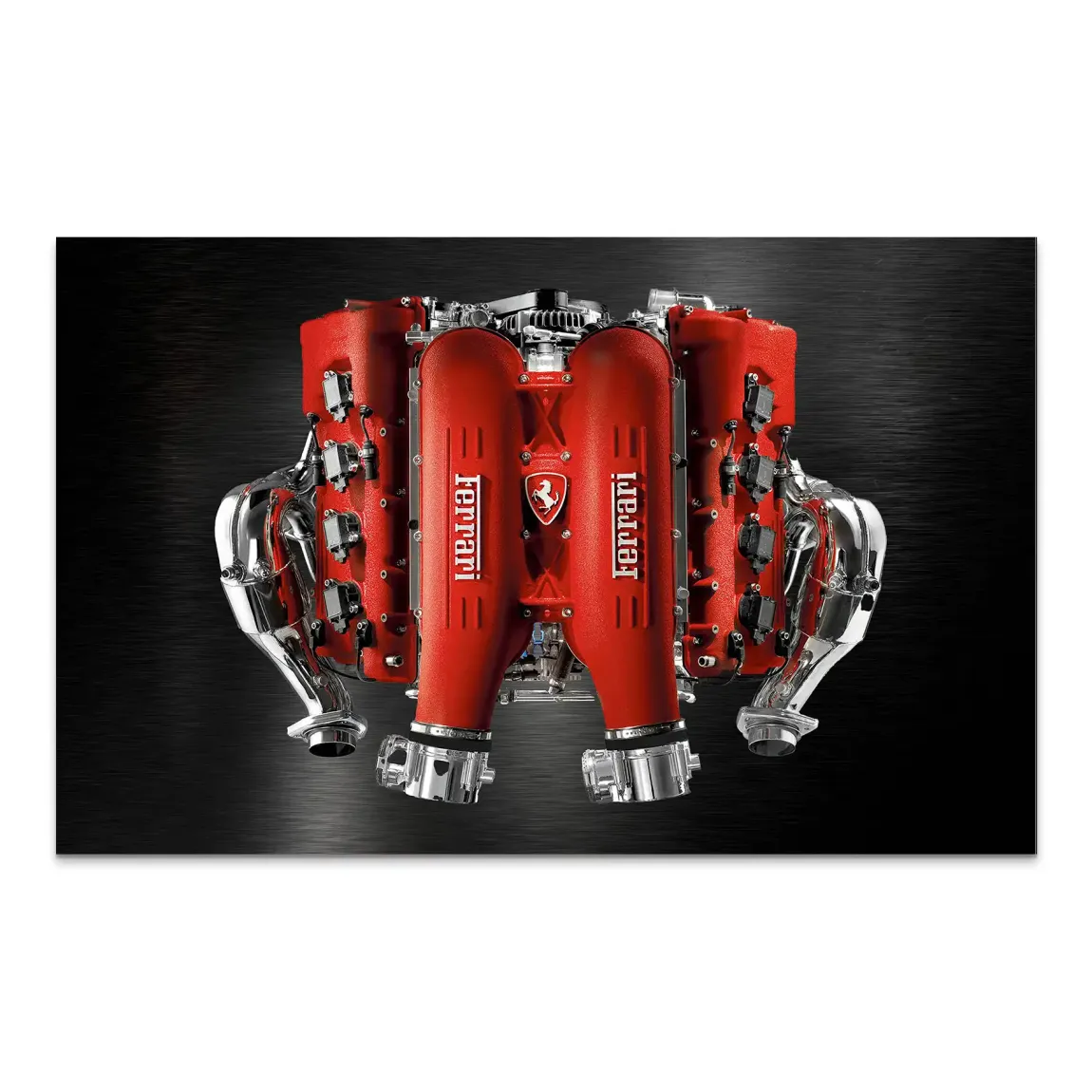 Ferrari V8 Motor AluDibond Bild