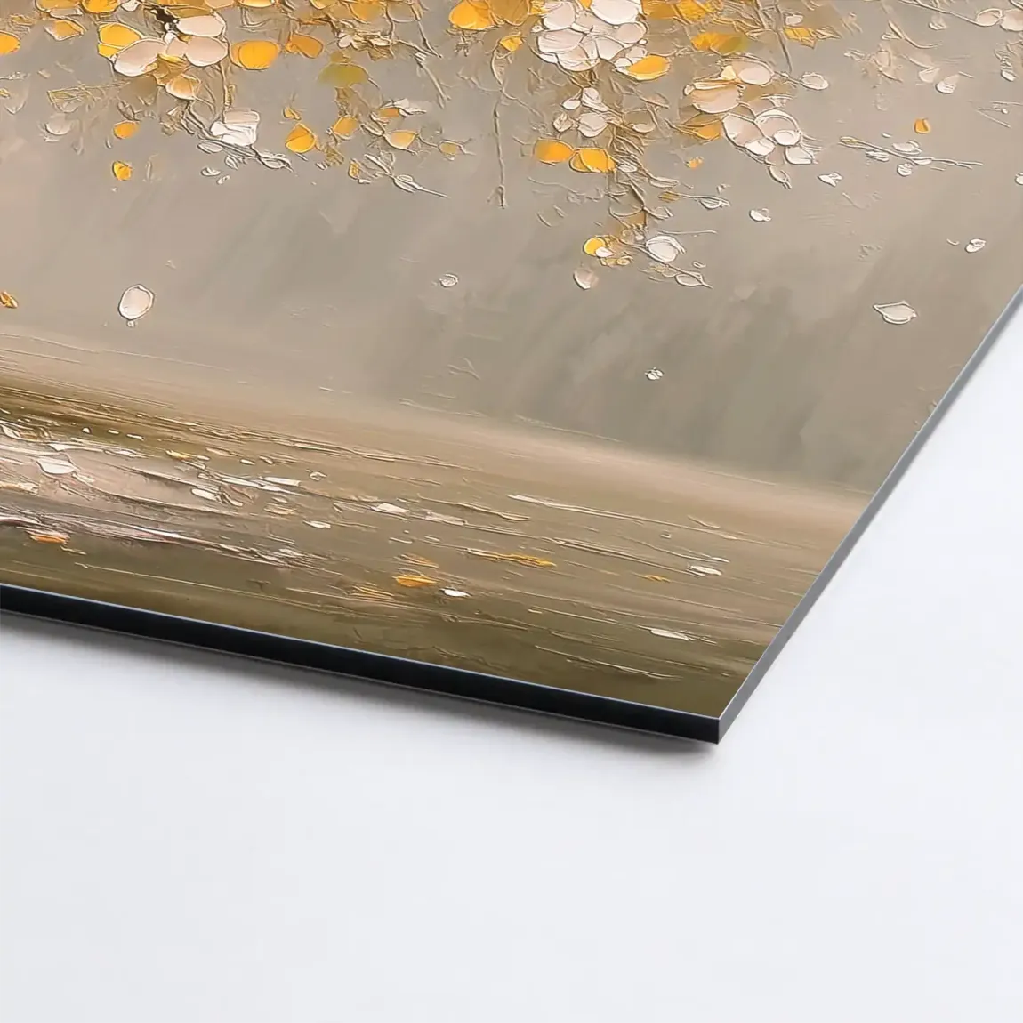 Golden Tree Art Aludibond Bild