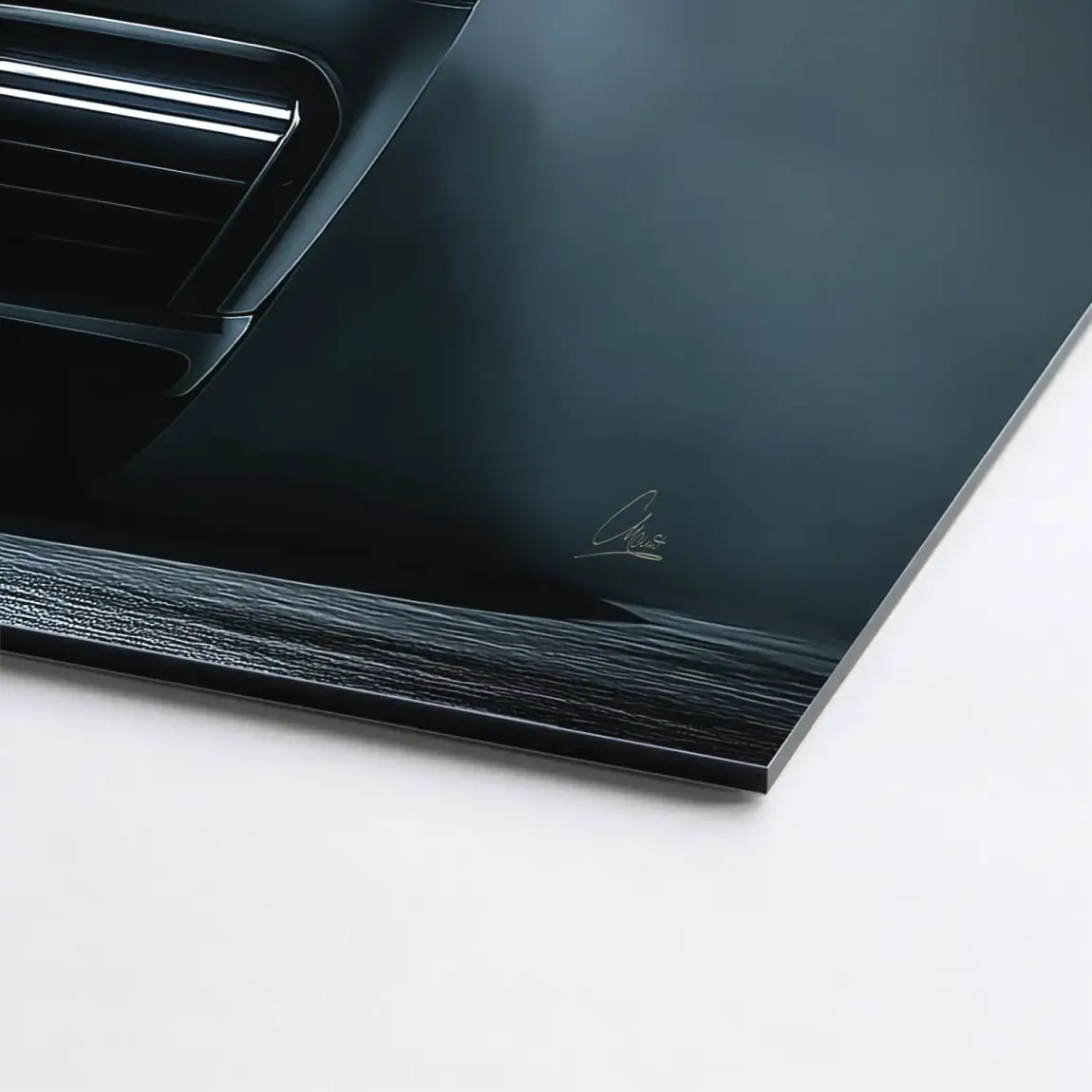 911 Silver Legend Aludibond Bild