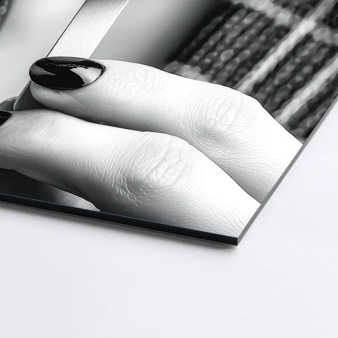 Noir Ice Couture Chanel Alu Dibond Bild