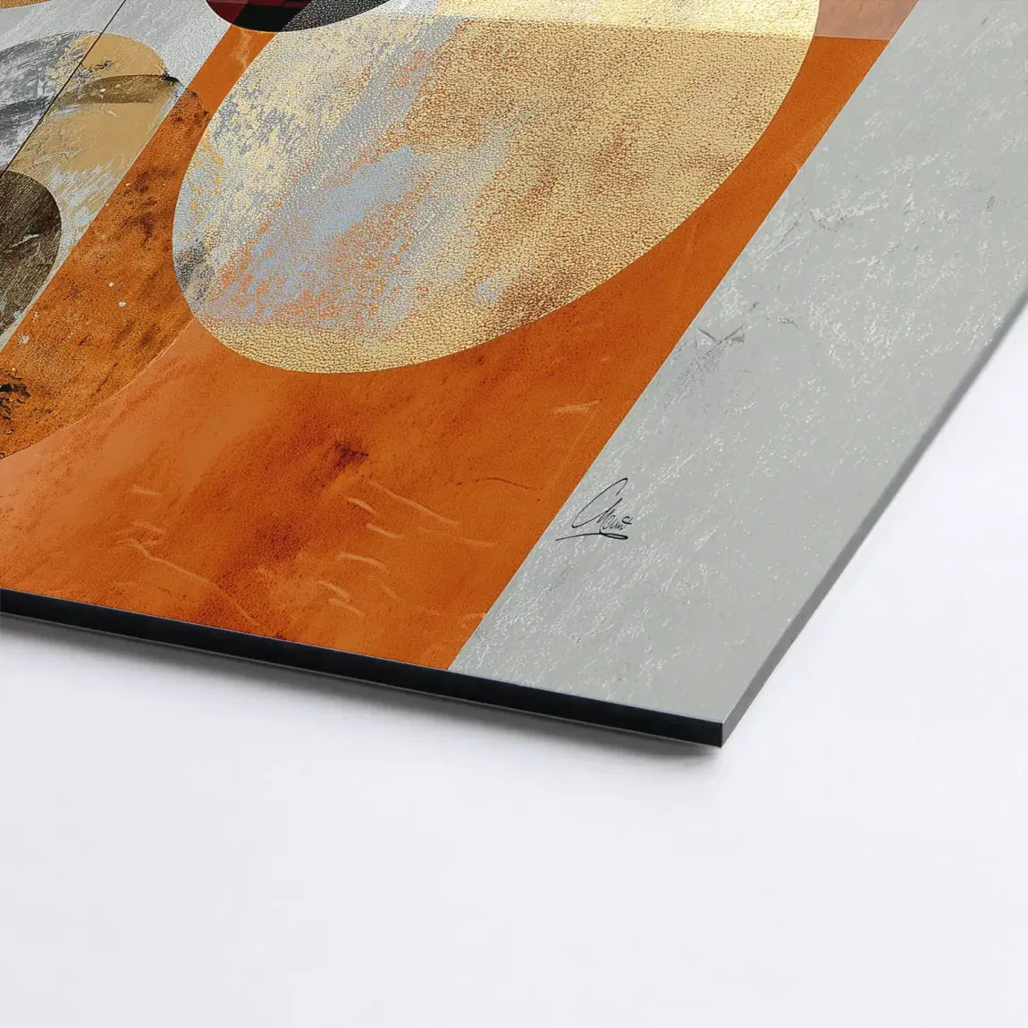 Golden Orbit Alu Dibond Bild