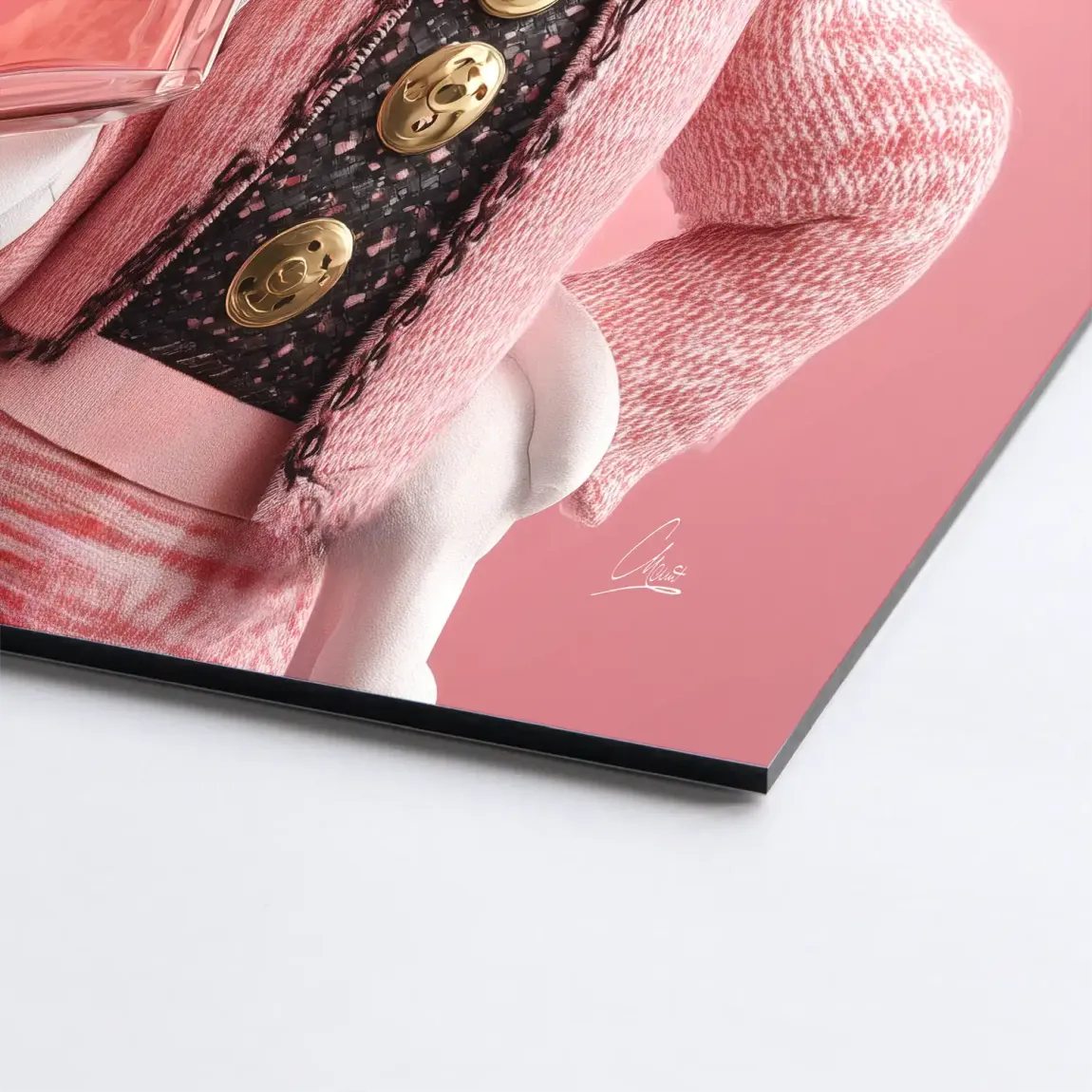 Paris Glam Minnie Maus Alu Dibond Bild