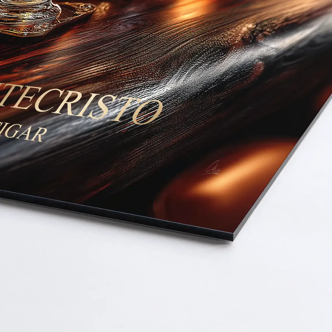 Amber Delight Cognac Alu Dibond Bild