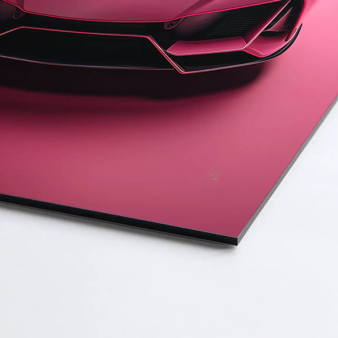 Pink Speed Lambo Alu Dibond Bild