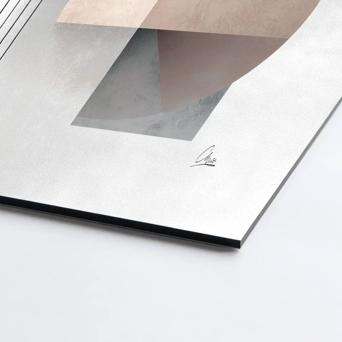 Soft Circles Alu Dibond Bild