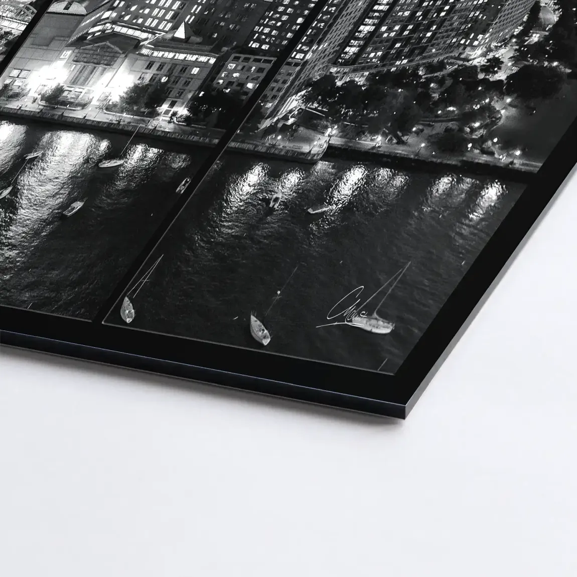 City Lights New York Alu Dibond Bild