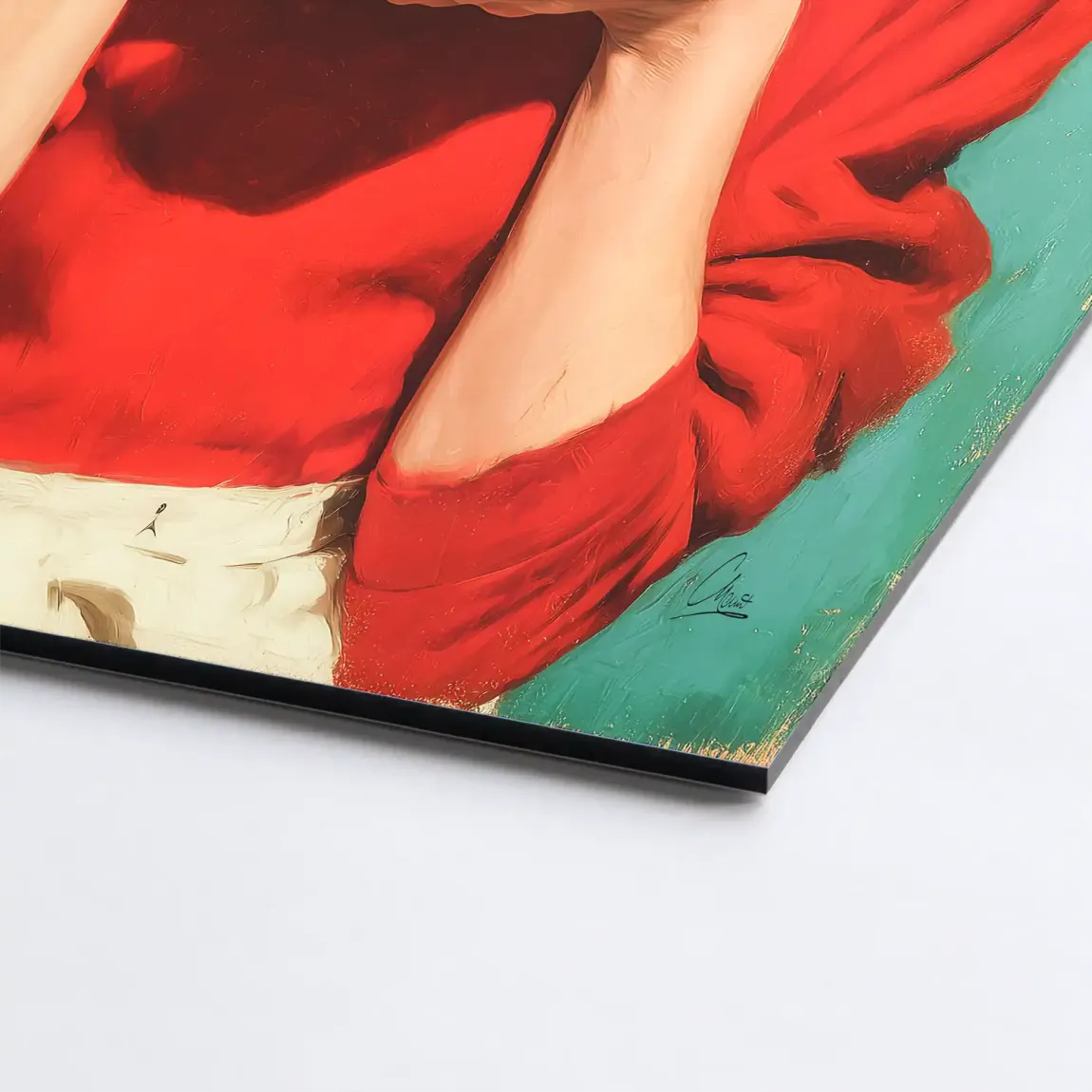 Audrey Hepburn Pasta Moments Alu Dibond Bild
