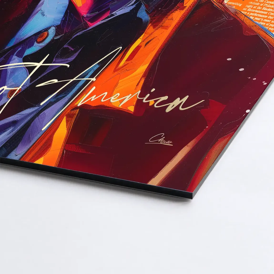 Bowie America Pop Art Alu Dibond Bild INGALERIE