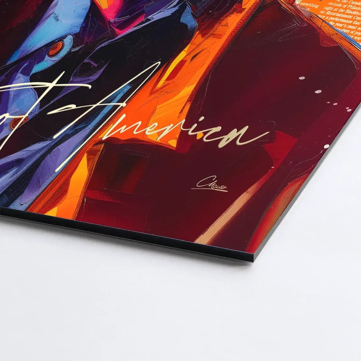 Bowie America Pop Art Alu Dibond Bild INGALERIE