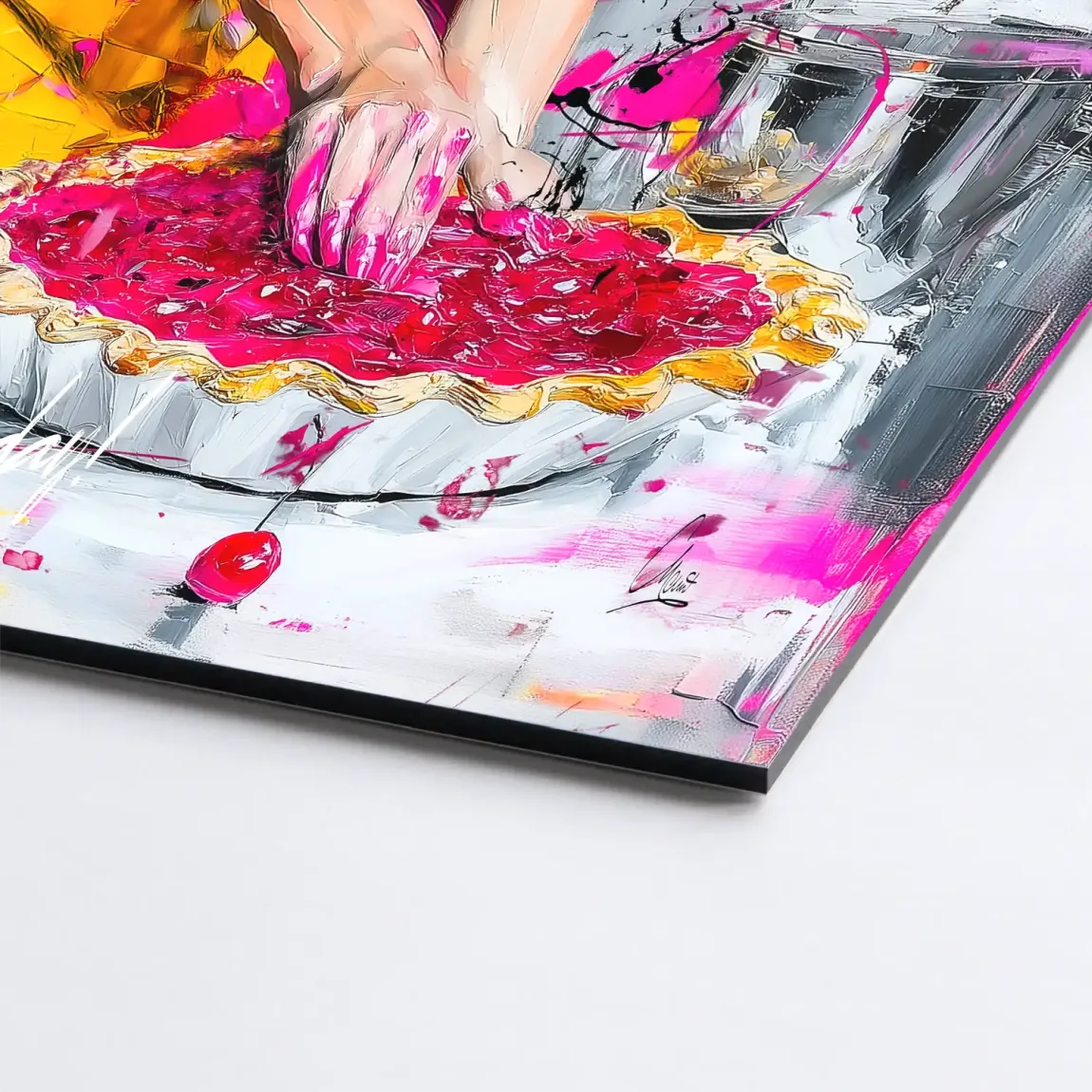 Cherry Bliss Audrey Hepburn Alu Dibond Bild