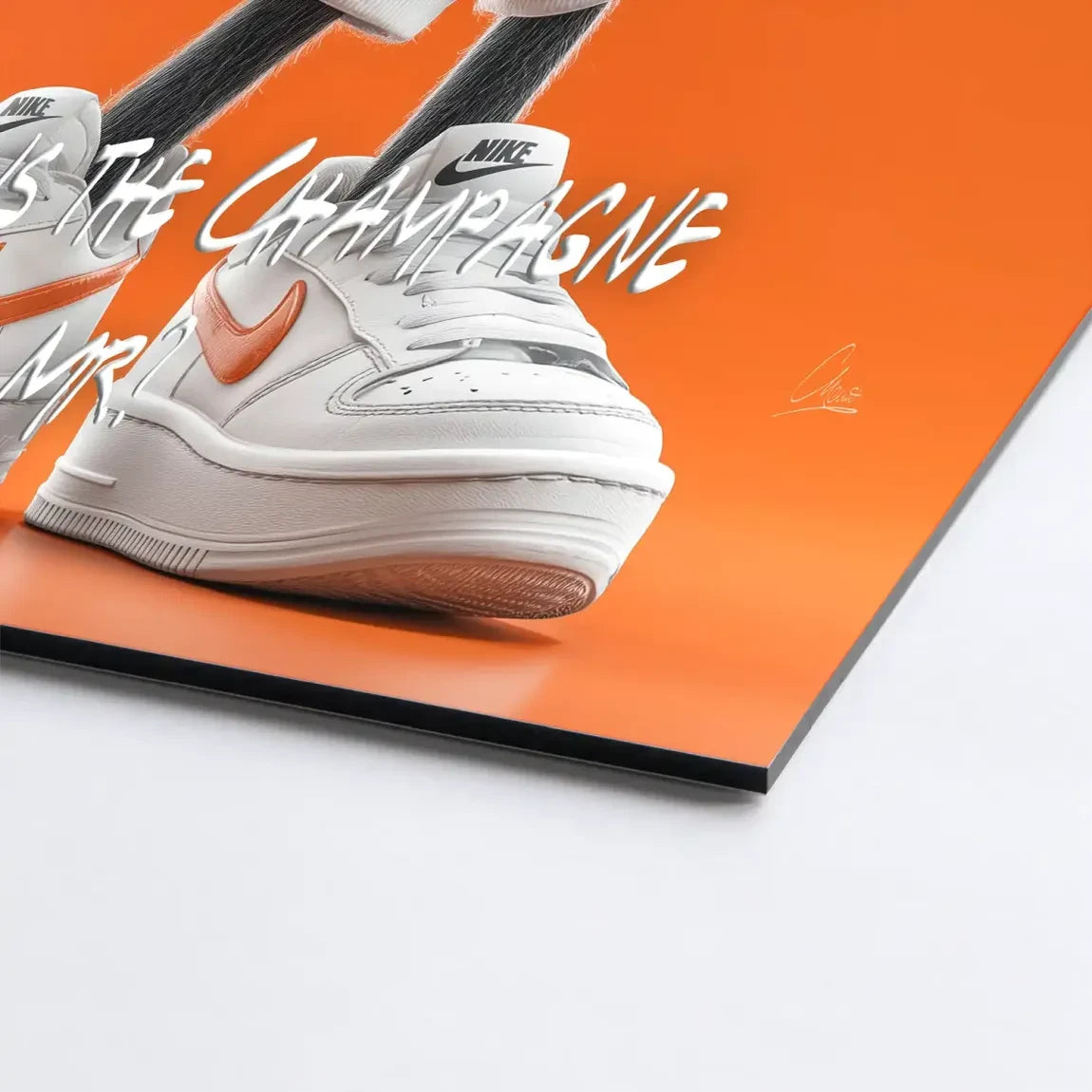 Champagne Mood Minnie Maus Alu Dibond Bild INGALERIE