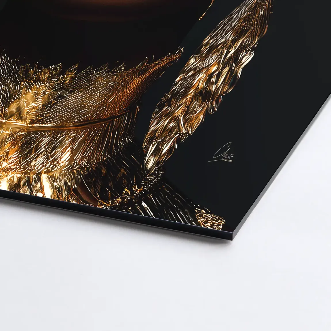 Tears of Gold Alu Dibond Bild