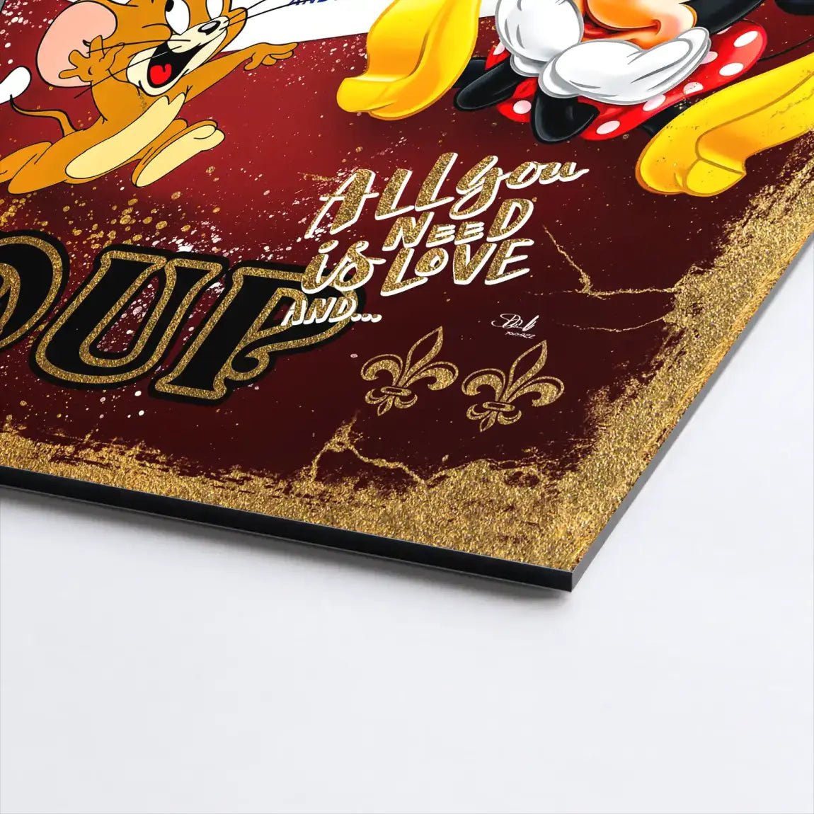 Micky Brillo Box Red Style Alu Dibond Bild INGALERIE