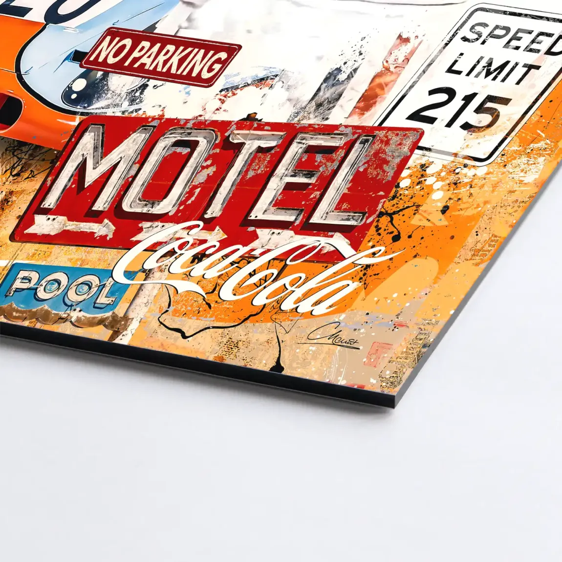 Steve McQueen Gasoline Spirit Alu Dibond Bild