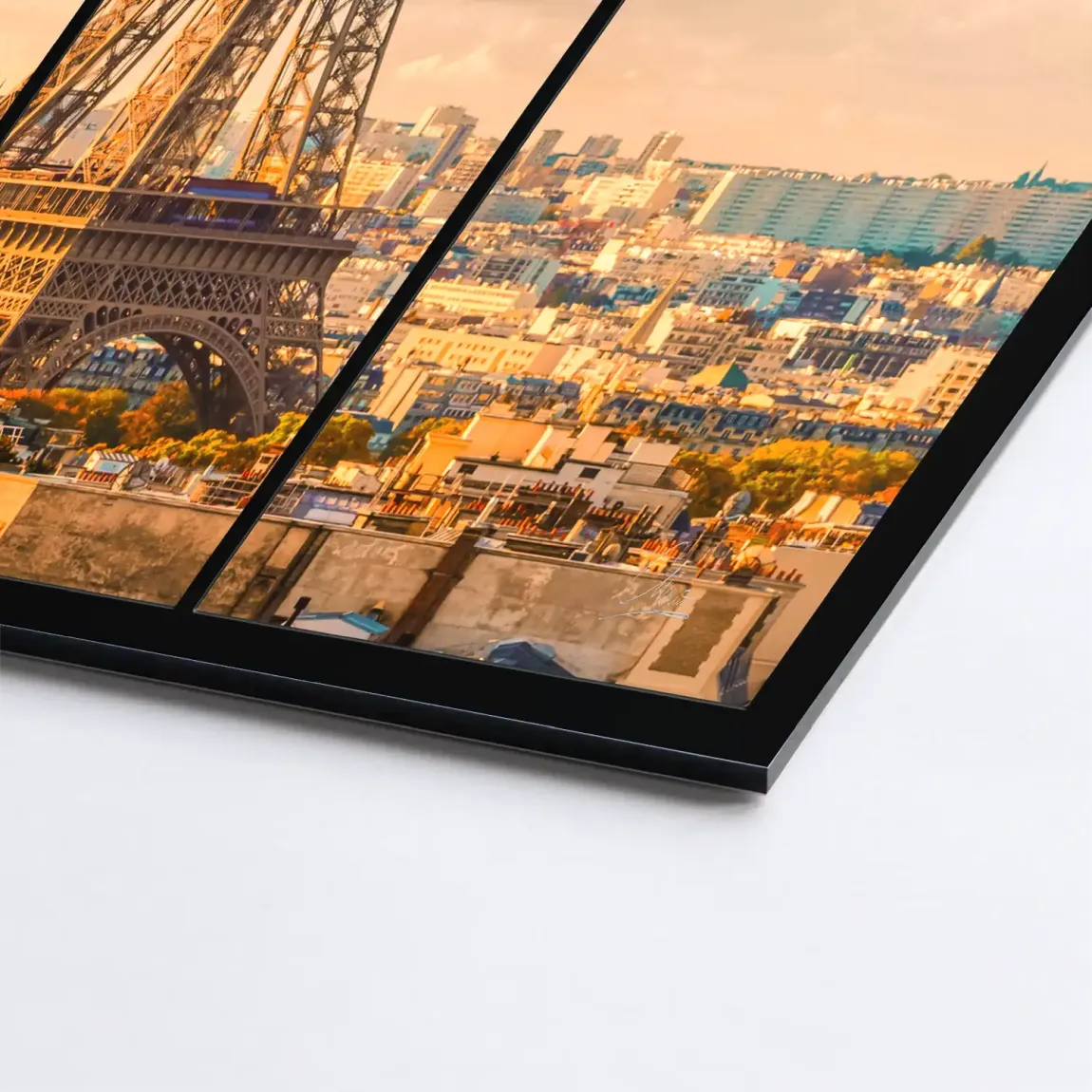 Morning Glow Paris Alu Dibond Bild