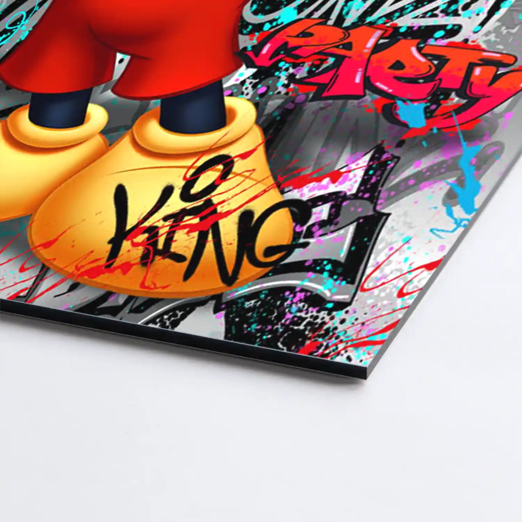 Micky Street Art Style AluDibond Bild INGALERIE