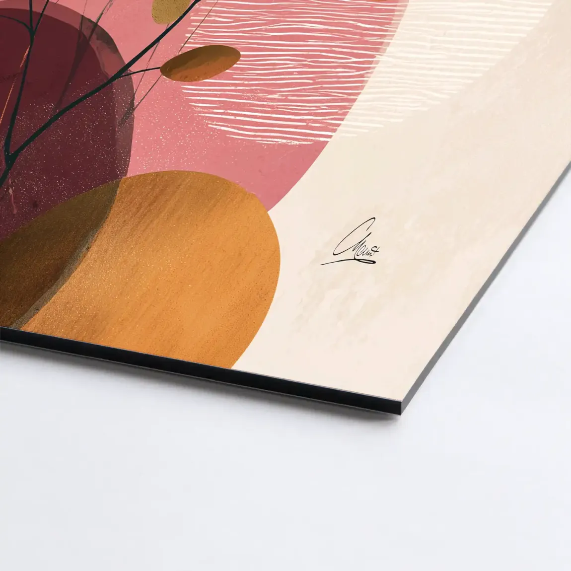 Golden Terra Harmony Alu Dibond Bild