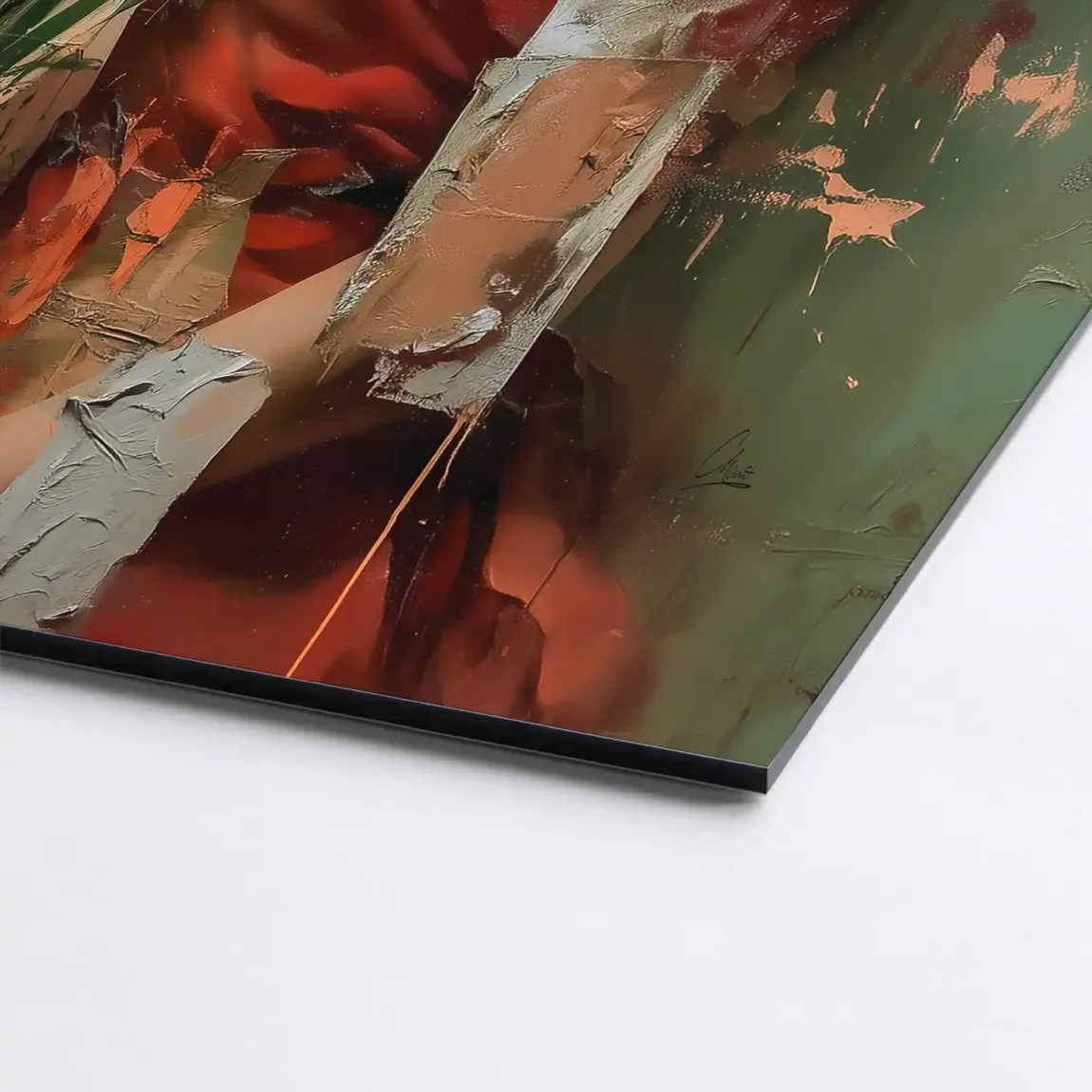 Silent Orchid Beauty Alu Dibond Bild