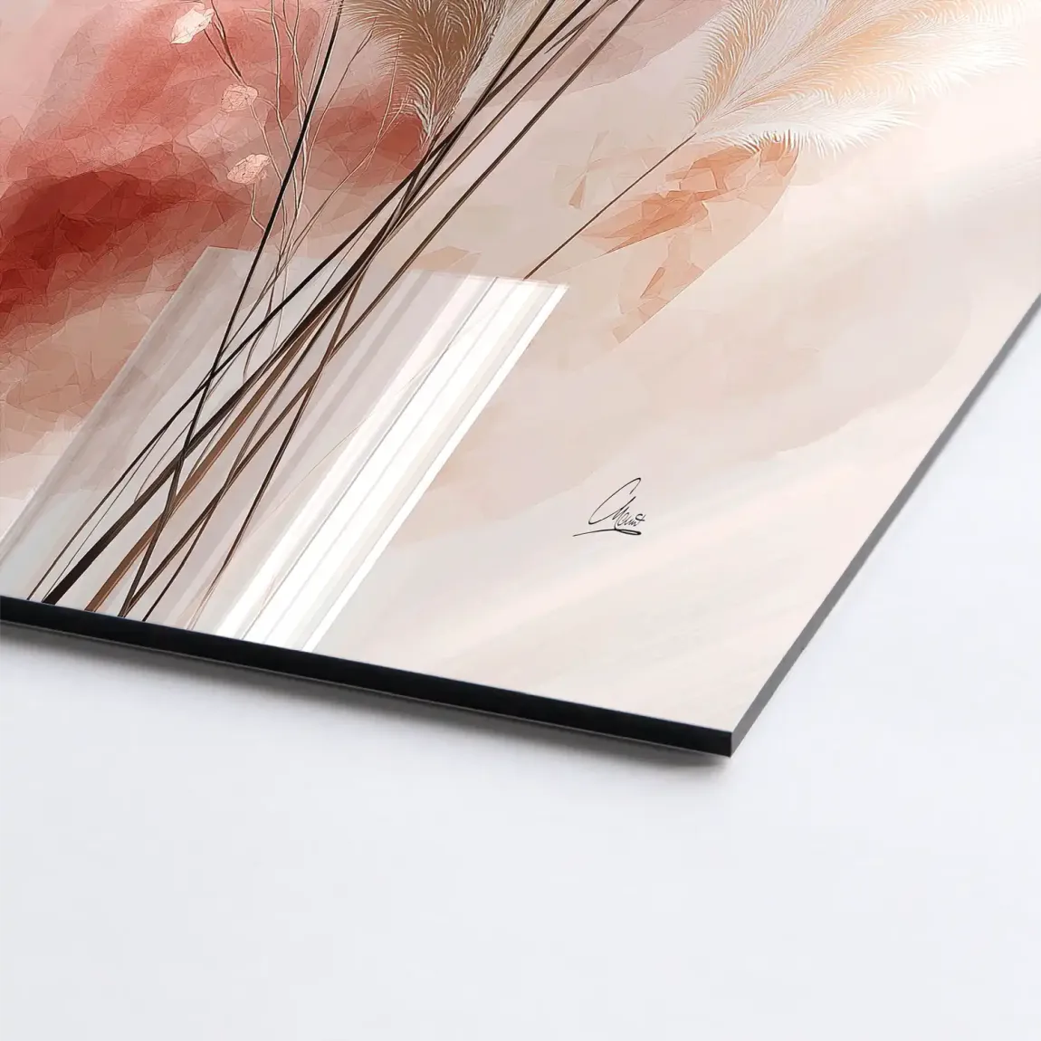 Amber Fields Alu Dibond Bild