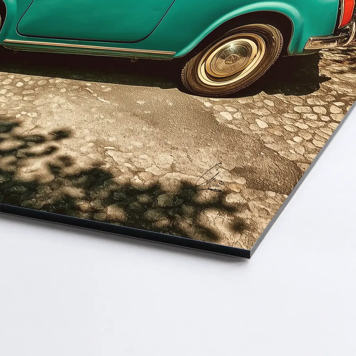 Toskana Fiat Charm Alu Dibond Bild