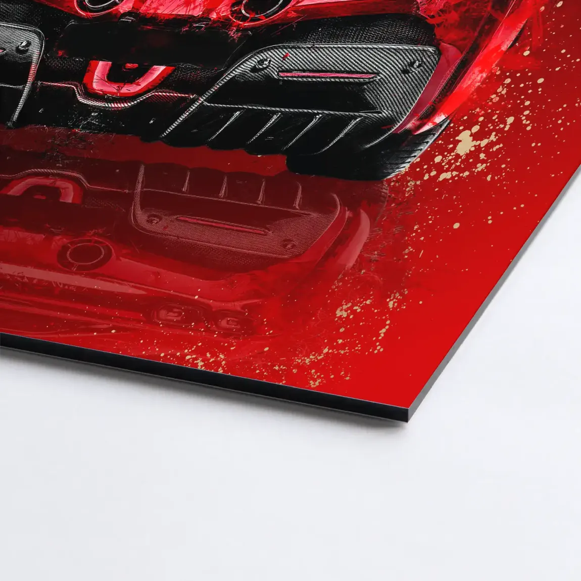 Ferrari Red Art Alu Dibond Bild